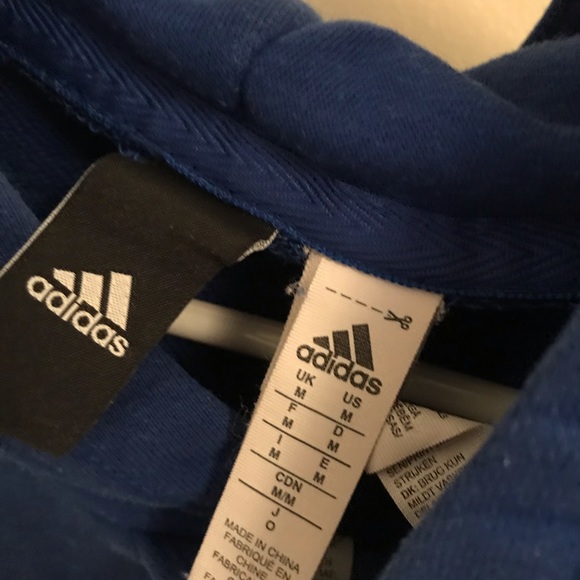 Adidas blue pullover hoodie - Picture 3 of 3
